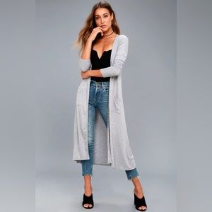 Lulus ribbed cardigan